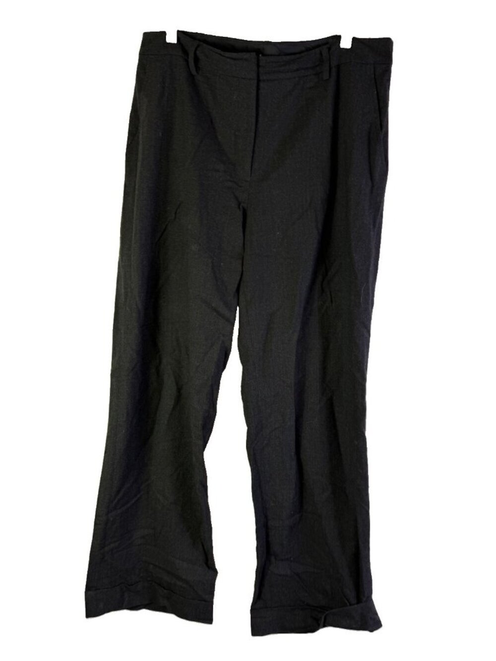 Eileen Fisher Pants Wool Cuffed Wide Leg Capsule Professional